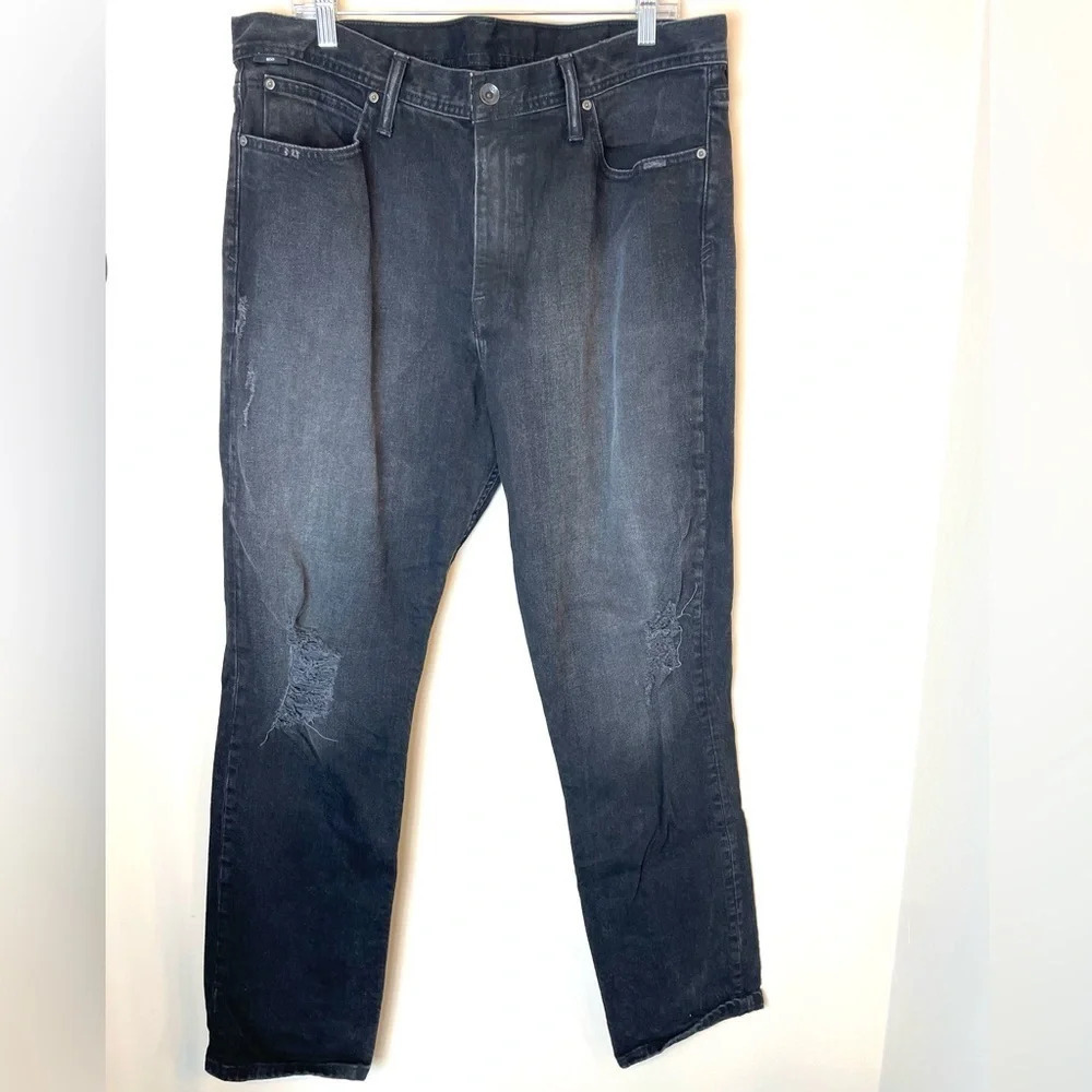 BDG | Men's Gray Distressed Slim Stretch Jeans Size 36x32
